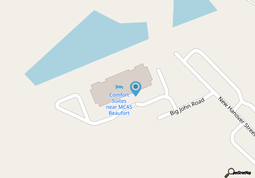 Comfort Suites Beaufort map location