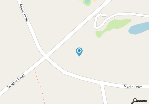 New construction, Walk to Beach, 631 Dolphin Road map location