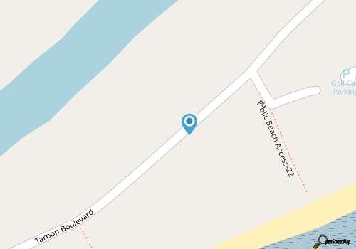 4BR house on canal close to beach access. map location