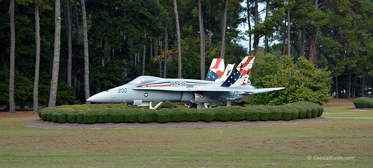 Parris Island F-18 display