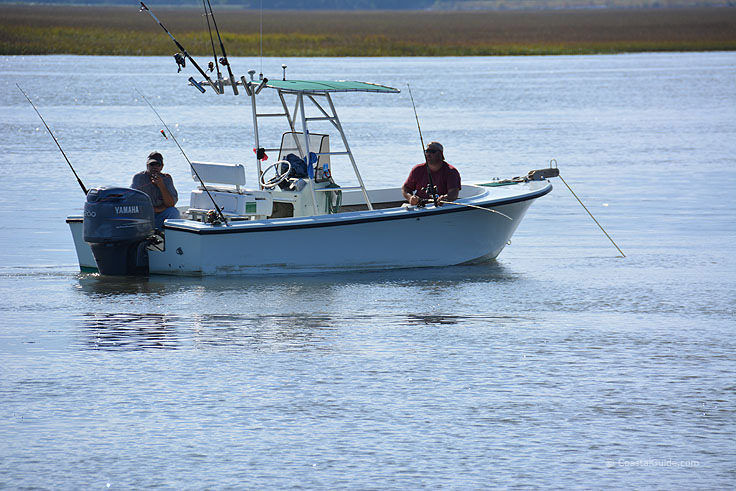 Fishing the waters near Port Royal SC