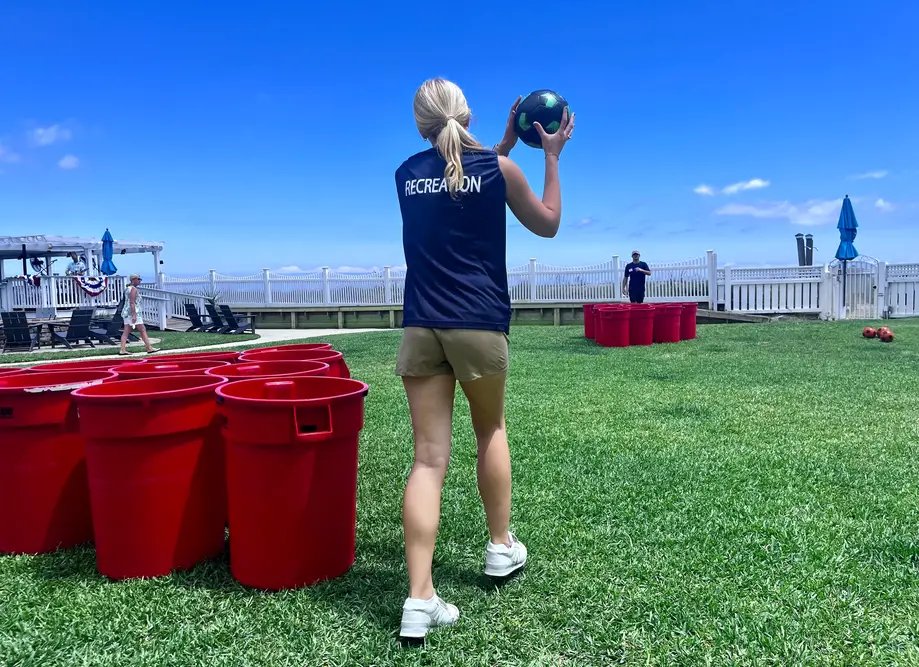 Giant Beer Pong Tournament at Adult Pool