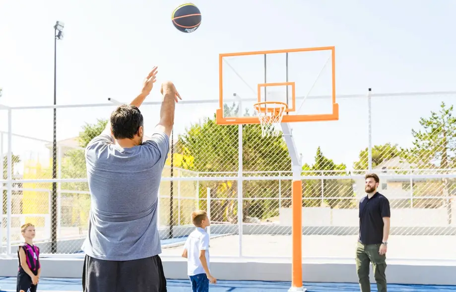 Knockout/Free Throw Competition at B-Ball Court