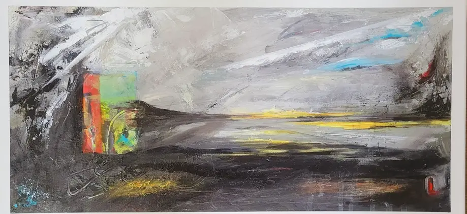 Abstract Expressionism - with Mixed Media