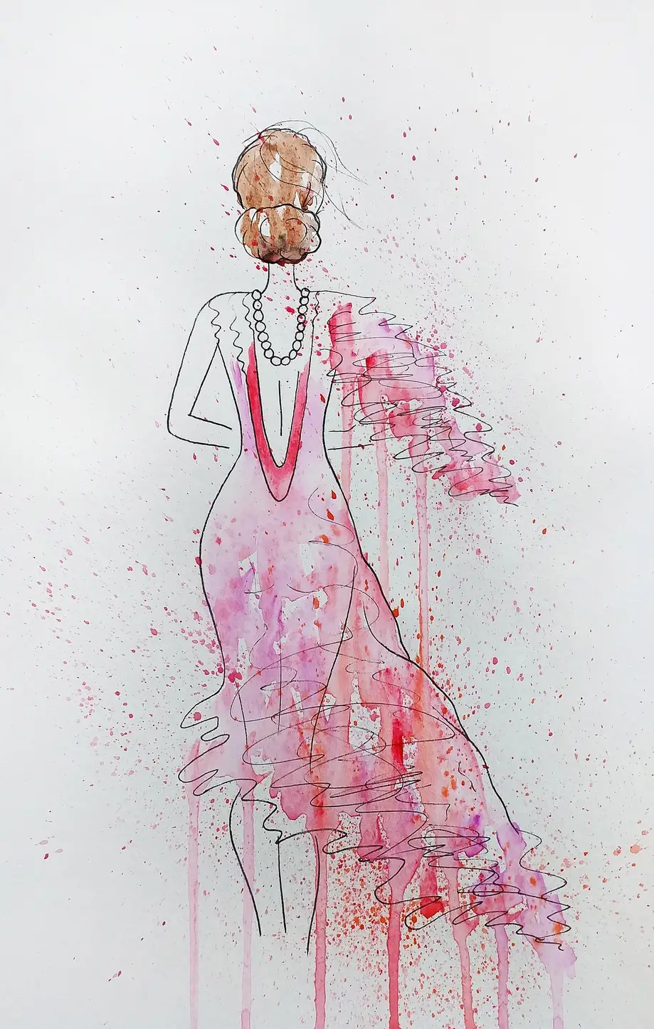 Simple Figure Painting in Watercolor