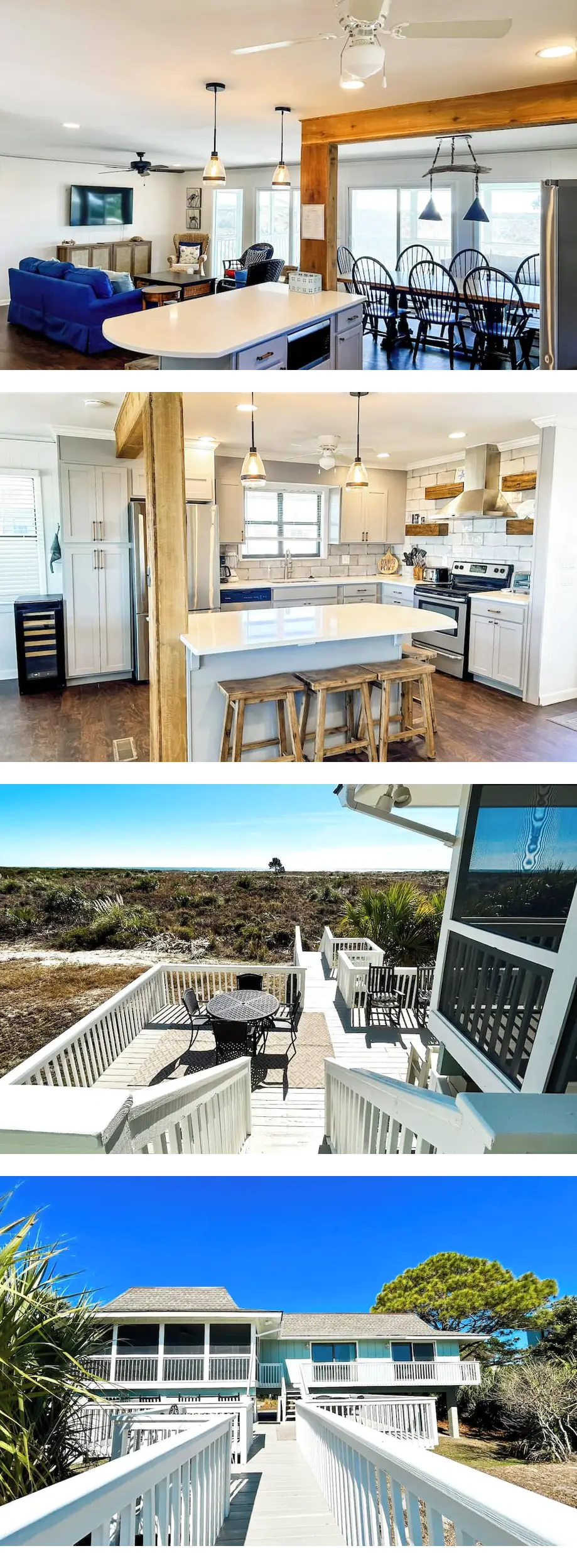 Beachfront Home, Pet Friendly, Golf Cart...